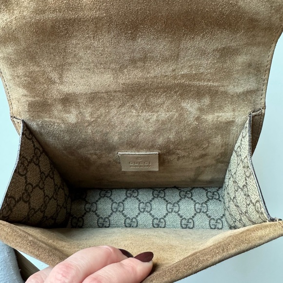 GG Supreme Monogram Mini Dionysus Shoulder Bag Taupe - Picture 5 of 12